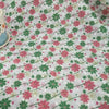 135cm Width Daisy Floral Print Eyelet Embroidery Cotton Fabric by the Yard
