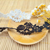 4.5 Yards x 2.5cm Width  Premium Rose Floral Water Soluble Chemical Lace Ribbon