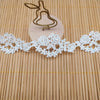 4.5 Yards x 2.5cm Width  Premium Rose Floral Water Soluble Chemical Lace Ribbon