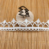 14 Yards x 2.5cm Retro Royal Crown like Water Soluble Chemical Lace Ribbon
