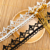 14 Yards x 2.5cm Retro Royal Crown like Water Soluble Chemical Lace Ribbon