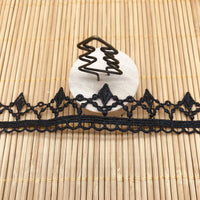 14 Yards x 2.5cm Retro Royal Crown like Water Soluble Chemical Lace Ribbon