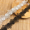 2.1cm Width x 4.5 Yards  Premium Floral Water Soluble Chemical Lace Ribbon