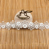 2.1cm Width x 4.5 Yards  Premium Floral Water Soluble Chemical Lace Ribbon