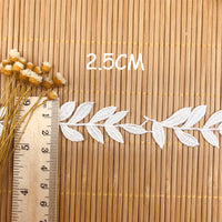 2.5cm Width x 4.5 Yards  Premium Vine Leaf  Water Soluble Chemical Lace Ribbon