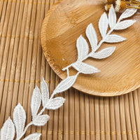 2.5cm Width x 4.5 Yards  Premium Vine Leaf  Water Soluble Chemical Lace Ribbon