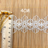 14 Yards x 4cm Width  Retro Floral Water Soluble Chemical Lace Ribbon Tape