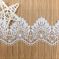 7cm Width x 4 Yards  Premium Retro Floral Soluble Chemical Lace Ribbon