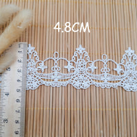 14 Yards Length x 4.8cm Width  Classical Vintage  Water Soluble Chemical Lace Ribbon Tape