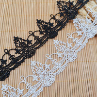 14 Yards Length x 4.8cm Width  Classical Vintage  Water Soluble Chemical Lace Ribbon Tape