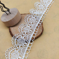 14 Yards x 3.9cm Retro Floral Water Soluble Chemical Lace Ribbon