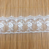 4.5 Yards of 4.4cm Width Retro Floral Water Soluble Tulle Lace Ribbon