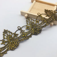 4.5 Yards of 4.7cm Width Retro Golden Color Lace Ribbon