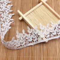 14 Yards Length x 3.4cm Width  Premium  Branch Leaf  Water Soluble Chemical Lace Ribbon Tape