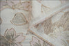 145cm Width Premium Silver and Golden Line Floral Jacquard Fabric by the Yard