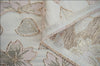 145cm Width Premium Silver and Golden Line Floral Jacquard Fabric by the Yard