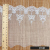 3 Yards of 17cm Width Premium  Butterfly Embroidery Tulle Lace Trim Frill Lace