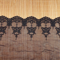 3 Yards of 17cm Width Premium  Butterfly Embroidery Tulle Lace Trim Frill Lace