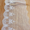 3 Yards of 17cm Width Premium  Butterfly Embroidery Tulle Lace Trim Frill Lace