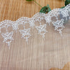 3 Yards of 17cm Width Premium  Butterfly Embroidery Tulle Lace Trim Frill Lace
