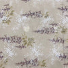 130cm Width x 90cm Length Vintage Classical Eyelet Floral Embroidery and Lavender Print Chiffon Lace Fabric
