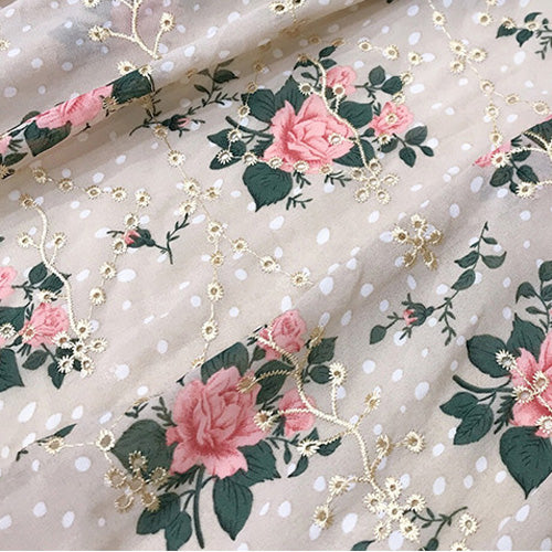 chiffon floral print fabric for dresses Soft and Flowy Floral Printed Chiffon Dress Fabric