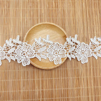 4 Yards x 5cm Width Vine Leaf Flower Embroidered Sewing Lace