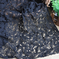 145cm Width x 95cm Length Hollow-out Leaf Floral Lace Fabric