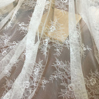 160cm Width x 90cm Length Floral Embroidery Lace Fabric