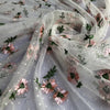 130cm Width x 90cm Length  Leaf Floral Embroidery Lace Fabric