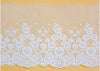 3 Yards of 6 inches Width Branch Floral Embroidery Tulle Lace Trim