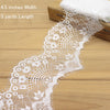 11.5cm Width x 270 cm Length Classical eyelash Floral Embroidery Lace Embellishment Trim