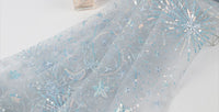 130cm Width x 95cm Length Premium Sequined Embroidery Lace Fabric