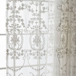 Vintage Classical Floral Embroidery Lace Fabric by the Yard