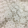 140cm 幅 デイジー フローラル 刺繍 レース生地 ヤード単位