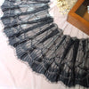 27cm Width x 300cm Length Feather-like Eyelash Embroidery Lace Fabric Trim