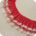 3 Yards of 17cm Width Embroidered Lace Fabric