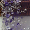 3 Yards of 16.9cm Width Premium Floral Embroidery Lace Fabric Trim