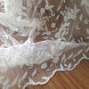 Ivory/White Lace FabricOrganza Wedding Fabric French Embroidered Lace Bridal Lace Fabric Wedding Dress Lace Apparel Curtain Fabric Veil Lace
