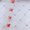 3 ヤード X 17 cm 幅赤蝶刺繍ロリータ レース生地トリム