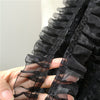 3.9cm Width x 5 Yards Length Premium Chiffon Ruffle Frill Lace