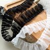 3.9cm Width x 5 Yards Length Premium Chiffon Ruffle Frill Lace