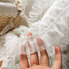 3.9cm Width x 5 Yards Length Premium Chiffon Ruffle Frill Lace