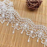 4.5 Yards of 6.5cm  Vintage Classical  Floral Water Soluble Chemical Lace Ribbon