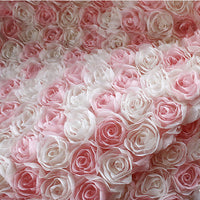 51” Width Premium Designer Romantic 3D Floral Rose Bud Lace Fabric by the Yard