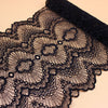 3 Yards x 22cm Width Elastic Embroidery Lace Fabric Trim