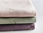 150cm Width x 95cm Length Premium Floral Embroidery Autumn and Winter Soft Woolen Coat Fabric