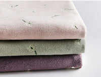150cm Width x 95cm Length Premium Floral Embroidery Autumn and Winter Soft Woolen Coat Fabric