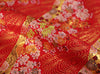 70cm Width x 95cm Length Sakura Foral Jacquard Embroidery  Fabric  Japanese Pattern Fabric  Japanese Style Cloth