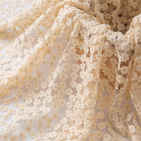 135cm Width Premium Floral Embroidery Lace Fabric by the Yard